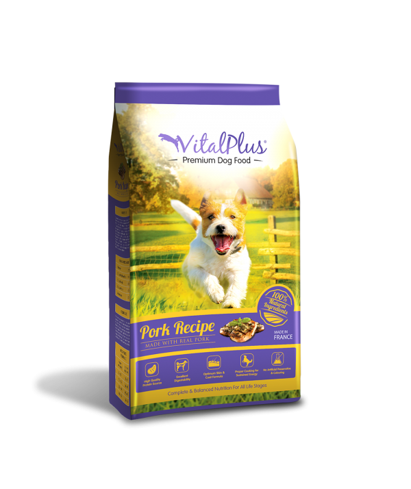 VitalPlus Premium Dog Food Pork Recipe VitalPlus Pet Food